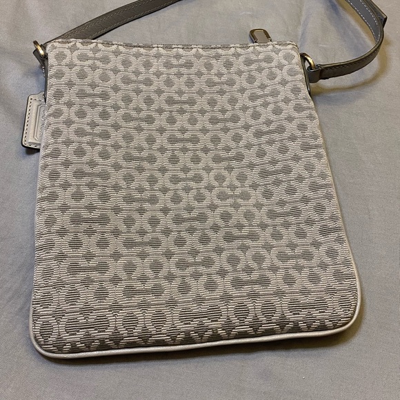 COACH Slim Gray Canvas Crossbody - Picture 3 of 8